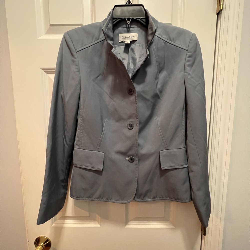 Calvin Klein size 4 blue blazer
